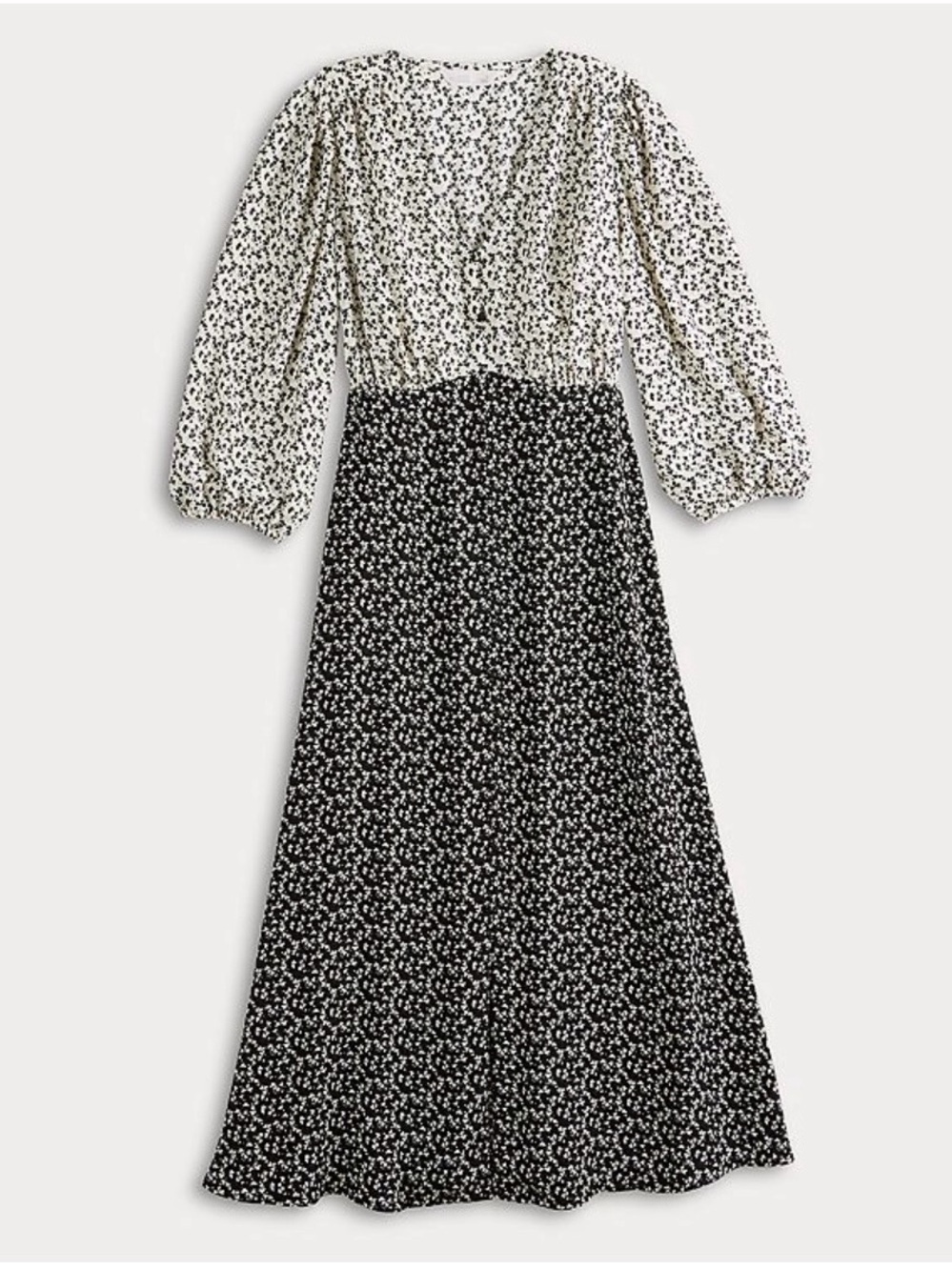 LC Lauren Conrad V-Neck Button Down Dress XL